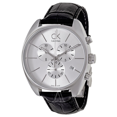 Calvin Klein 卡尔文·克雷恩 Exchange 系列 银色圆形表盘男士简约腕表 K2F27120 $85（约591元）