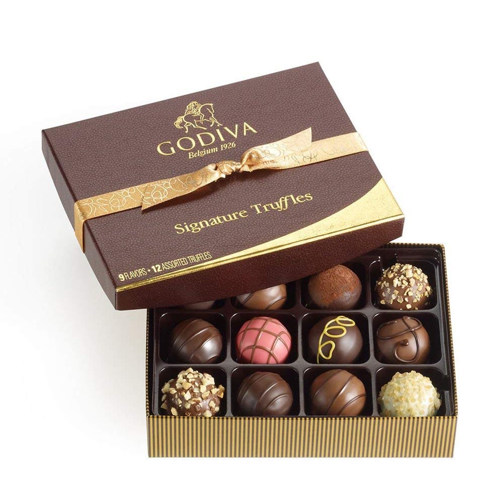 【美亚自营】Godiva 歌帝梵 黑松露巧克力礼盒 12粒 $22.4（约154元）