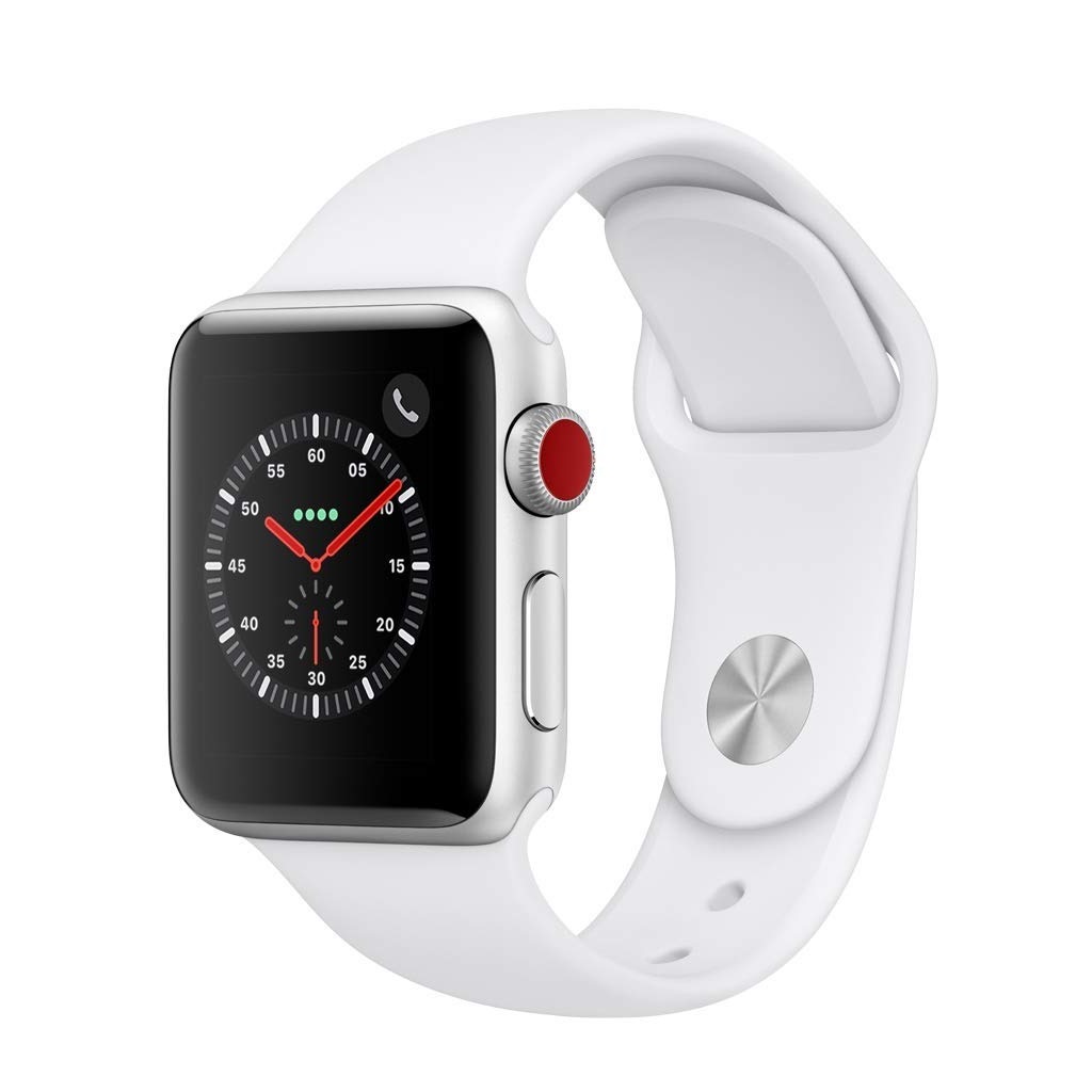 银色史低价！【美亚自营】Apple Watch Series 3 苹果手表 GPS+蜂窝数据版 42mm 铝合金运动款 $309（约2091元）