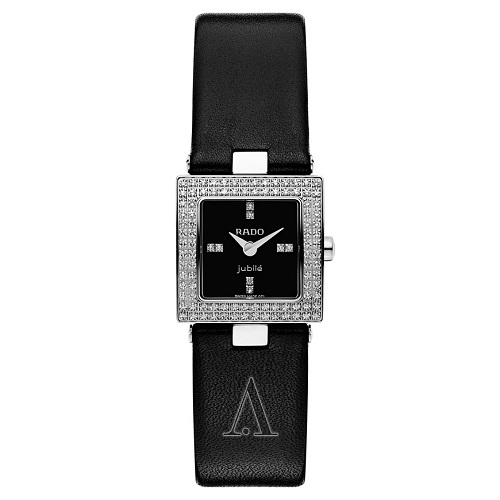 额外8折！Rado 雷达表 Diastar 系列 镶钻方形表盘女士优雅腕表 R18827717 $639（约4288元）