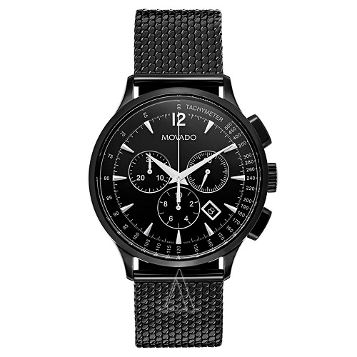 额外8折！超酷！Movado 摩凡陀 Circa 系列 全黑男士时装腕表 0606804 $495（约3322元）