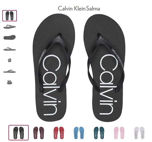Calvin Klein Salma 女士人字拖 超多色可选 $12.99（约87元）