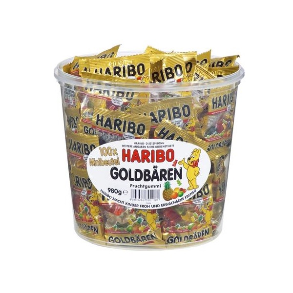 【好价】Haribo 哈瑞宝 迷你小熊软糖 1桶 €8.99（约69元）