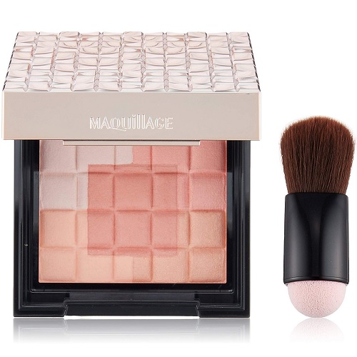 高积分！【日亚自营】MAQUILLAGE 心机腮红 5色立体高光腮红 RD100 日元3850（约244元）+510积分