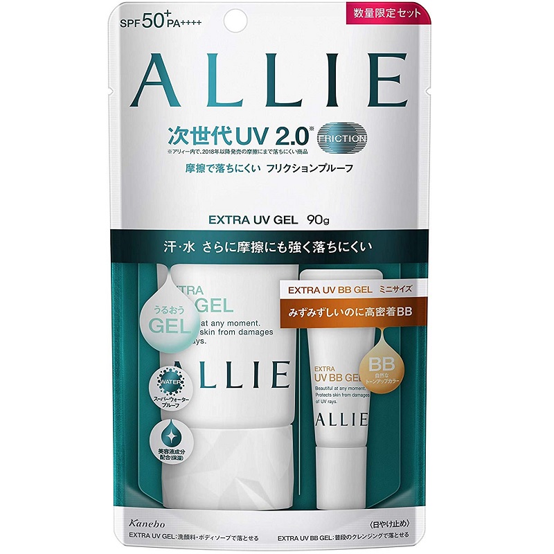 反季囤！【日亚自营】ALLIE 嘉娜宝 绿色矿物保湿防晒 90g+ 防晒BB霜 15g 日元2374（约150元）+24积分