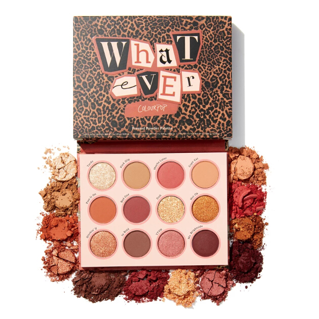 Colourpop官网 十二色眼影盘 whatever $15.3（约106元）