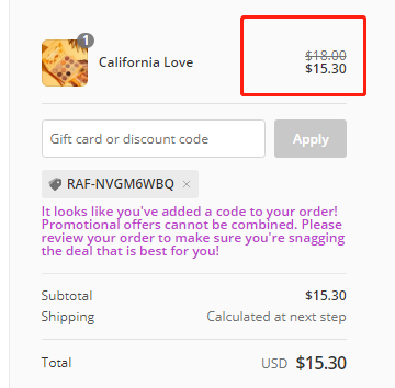 Colourpop 官网 16色眼影盘 CALIFORNIA LOVE $15.3（约106元）