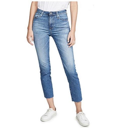 AG Isabelle 高腰直筒牛仔裤 $157.5（约1091元）