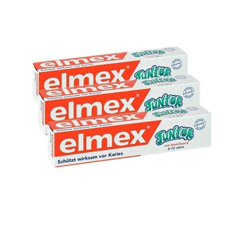 Elmex 易学 德国 Junior 儿童抗龋齿换牙牙膏 （6-12岁）75ml*3支 €13.6（约106元）