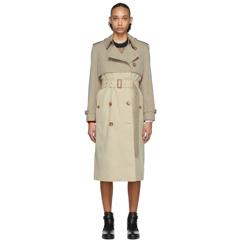 Burberry 驼色 Deighton 风衣 $1511（约10675元）