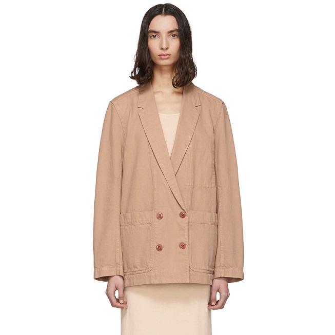 Lemaire 粉色双排扣外套 $375（约2649元）