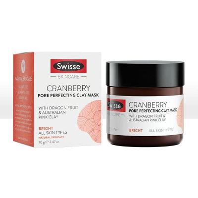 【8.1折+3件包邮】Swisse 蔓越莓毛孔收缩矿物泥清洁面膜 70g 12.95澳币（约65元）