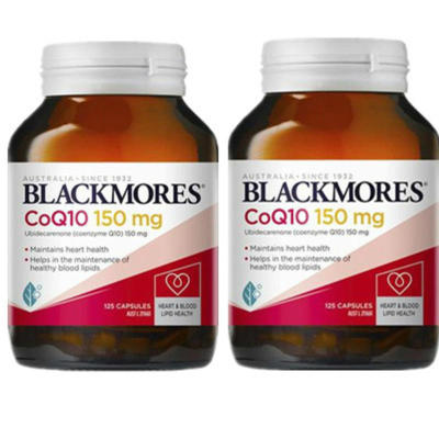 【8.3折】Blackmores 澳佳宝 150mg辅酶Q10保护心血管营养素 125粒 2件装 99.95澳币（约502元）