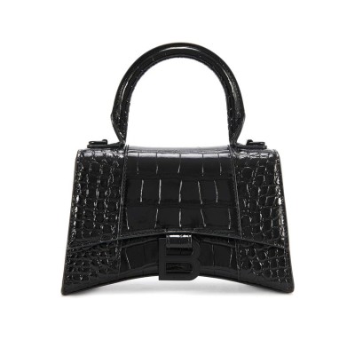 【高返18%】Balenciaga 巴黎世家 Hourglass XS鳄鱼纹沙漏包<br />       ￥9557 澳门站绝对定价优势