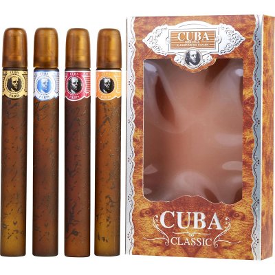 【包税直邮】Cuba 古巴 男士香水套装（Cuba Gold，red，blue，Orange） 1套<br />       3.1折 $13.99（约89元）