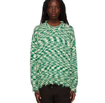 Acne Studios 热门绿色缎染毛衣<br />       7折 $581（约3670元）