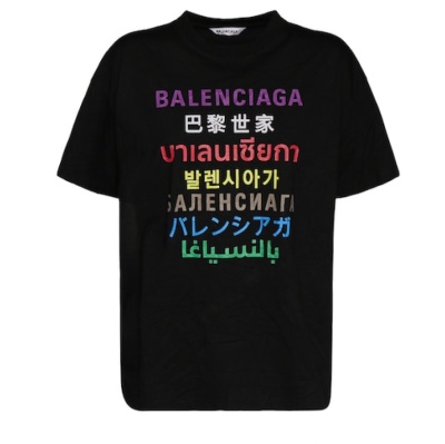 【限时折上折】热卖：balenciaga 巴黎世家 多语种logoT恤<br />       5.6折 ￥2632