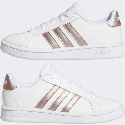 【折上折】Adidas Originals Grand Court Shoes Kids' 阿迪达斯 童鞋<br />       4.8折 $24（约156元）