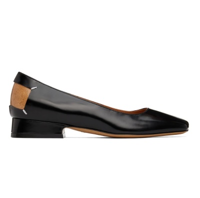 低库存！MAISON MARGIELA 黑色方头低跟鞋<br />       7.4折 $699（约4642元）