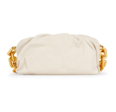 bottega veneta 白色chain pouch 单肩包<br />       8.5折 €3062.55（约21483元）