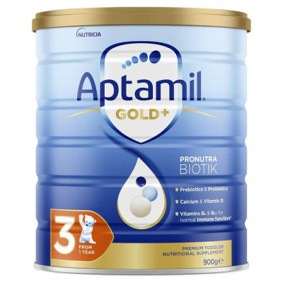 Aptamil 澳洲爱他美 金装加强型婴幼儿配方奶粉（3段）1岁+ 900g<br />       22.95澳币