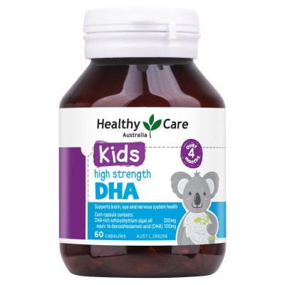 Healthy Care 儿童高含量DHA藻油胶囊 60粒 4个月+<br />       8.3折 11.95澳币