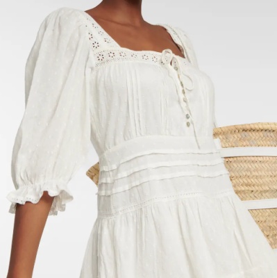 白鹿同款！RIXO 白色连衣裙<br />       5折 $146（约993元）