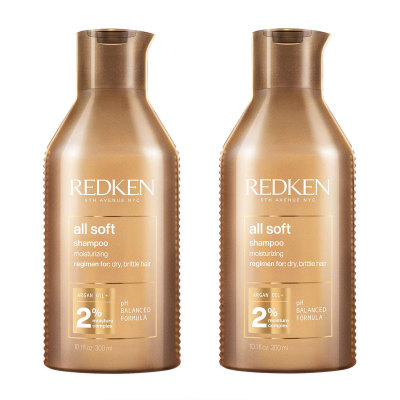 【满赠+含税】Redken 列德肯 全面柔顺防毛躁洗发水两瓶套装 2x300ml<br />       7.5折 ￡27