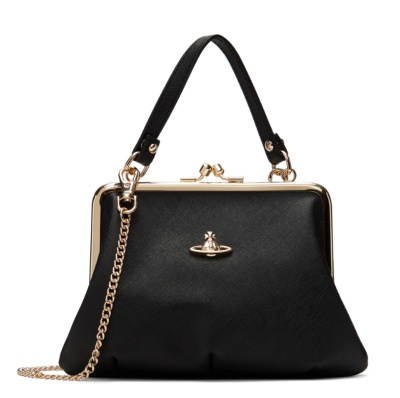 VIVIENNE WESTWOOD Granny 饺子包 黑色斜纹<br />       $300（约2045元）