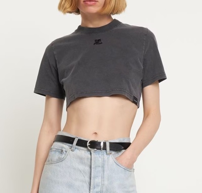 澳门站好价！Courreges 短款T恤<br />       7折 €125（约916元）