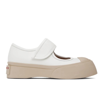 黄金码有！Marni 白色魔术贴大头鞋<br />       8.5折 $510（约3686元）
