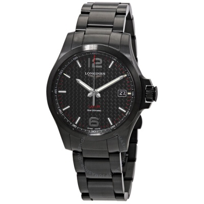 LONGINES 浪琴康卡斯系列黑色男士腕表<br />       5.1折 $695（约5026元）