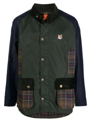 Barbour x Maison Kitsune 小狐狸拼色夹克<br />       7.5折 3630港币（约3266元）