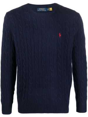 Polo Ralph Lauren logo 刺绣粗绞花针织毛衣<br />       8折 ￥1230