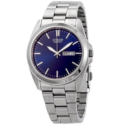 Citizen 西铁城 蓝色圆盘男士气质腕表<br />       5.4折 $64.99（约464元）