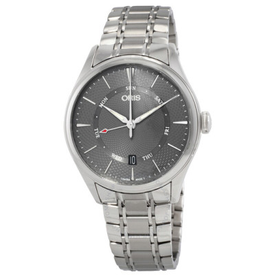 ORIS  Artelier 星期日历指针灰色表盘男士手表<br />       4.1折 $950（约6781元）