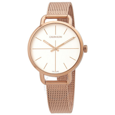 CALVIN KLEIN 石英白色表盘女士手表<br />       1.6折 $47.49（约339元）
