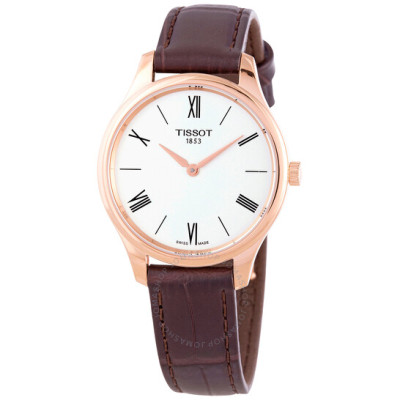 TISSOT  天梭 Tradition 5.5 白色表盘女士手表<br />       3.2折 $135.85（约969元）