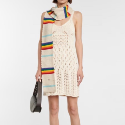 Acne Studios 彩‮围虹‬巾<br />       邮寄美国折上折$81