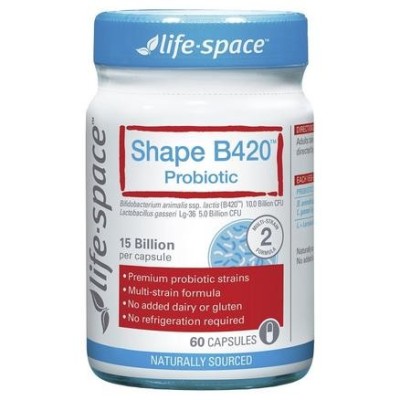 Life Space 塑身B420益生菌胶囊 60粒<br />       6.1折 33.5澳币