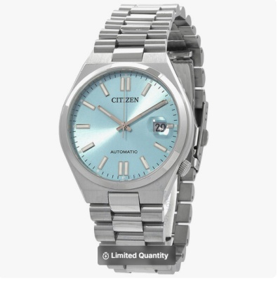CITIZEN Tsuyosa 冰蓝色表盘自动机械中性手表<br />       6.6折 $249（约1780元）