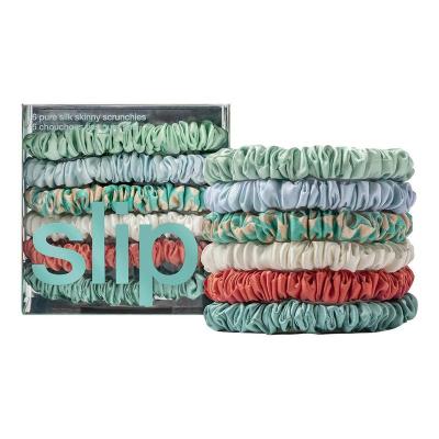 【单件含税】Slip Pure Silk 真丝束发发绳发圈 6个装 Seabreeze<br />       7.5折 ￡29.25