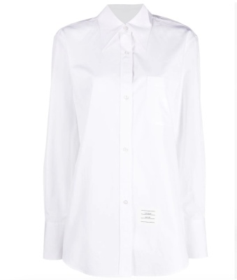 刘雨昕、宋妍霏同款！Thom Browne 白色衬衣<br />       4折 $248（约1786元）