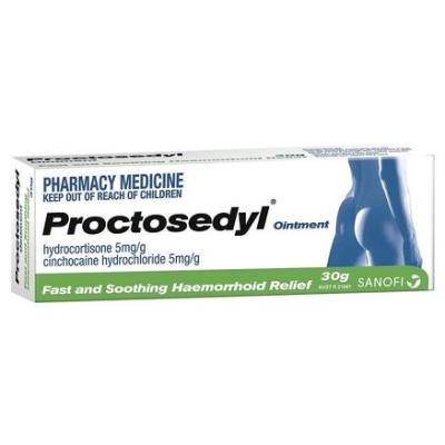 Proctosedyl 痔疮膏 30g（针对内外部痔疮 ）<br />       17.95澳币