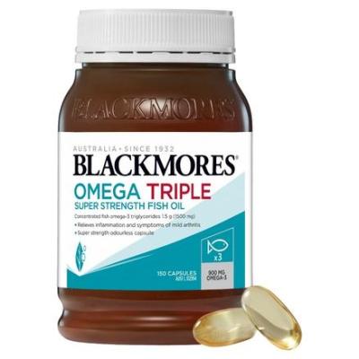 Blackmores 澳佳宝 3倍高浓缩深海鱼油 150粒<br />       6.9折 58.95澳币