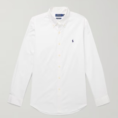 Polo Ralph Lauren 拉夫劳伦刺绣白色衬衫<br />       8折 ￡127.2（约1141元）