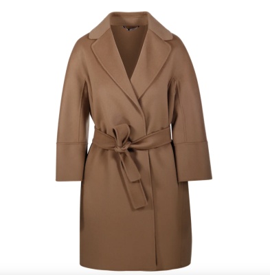 S Max Mara 驼色 Arona 大衣<br />       $617（约4442元）