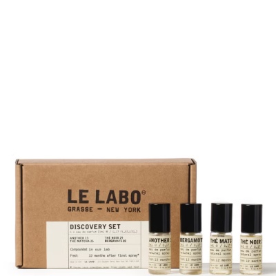 网站专享！Le Labo 香氛尝鲜套装 4x5ml<br />       8.5折 £59.43（约578.76元）