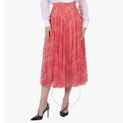 BURBERRY 女士蕾丝提花百褶长裙<br />       1.4折 $170.97（约1244.1元）