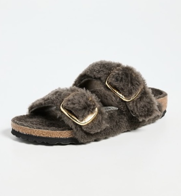 Birkenstock Arizona 毛绒拖鞋<br />       6.5折 $117（约847.74元）